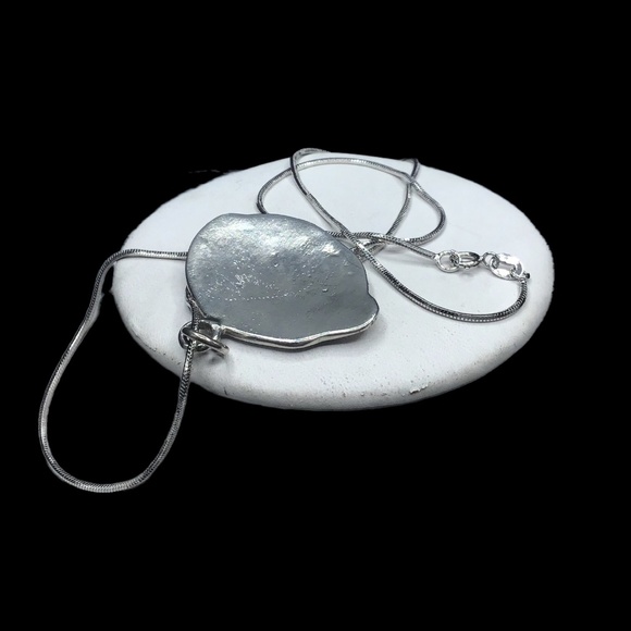 🌺Vintage Native American Sterling & Enamel Necklace - Picture 6 of 16